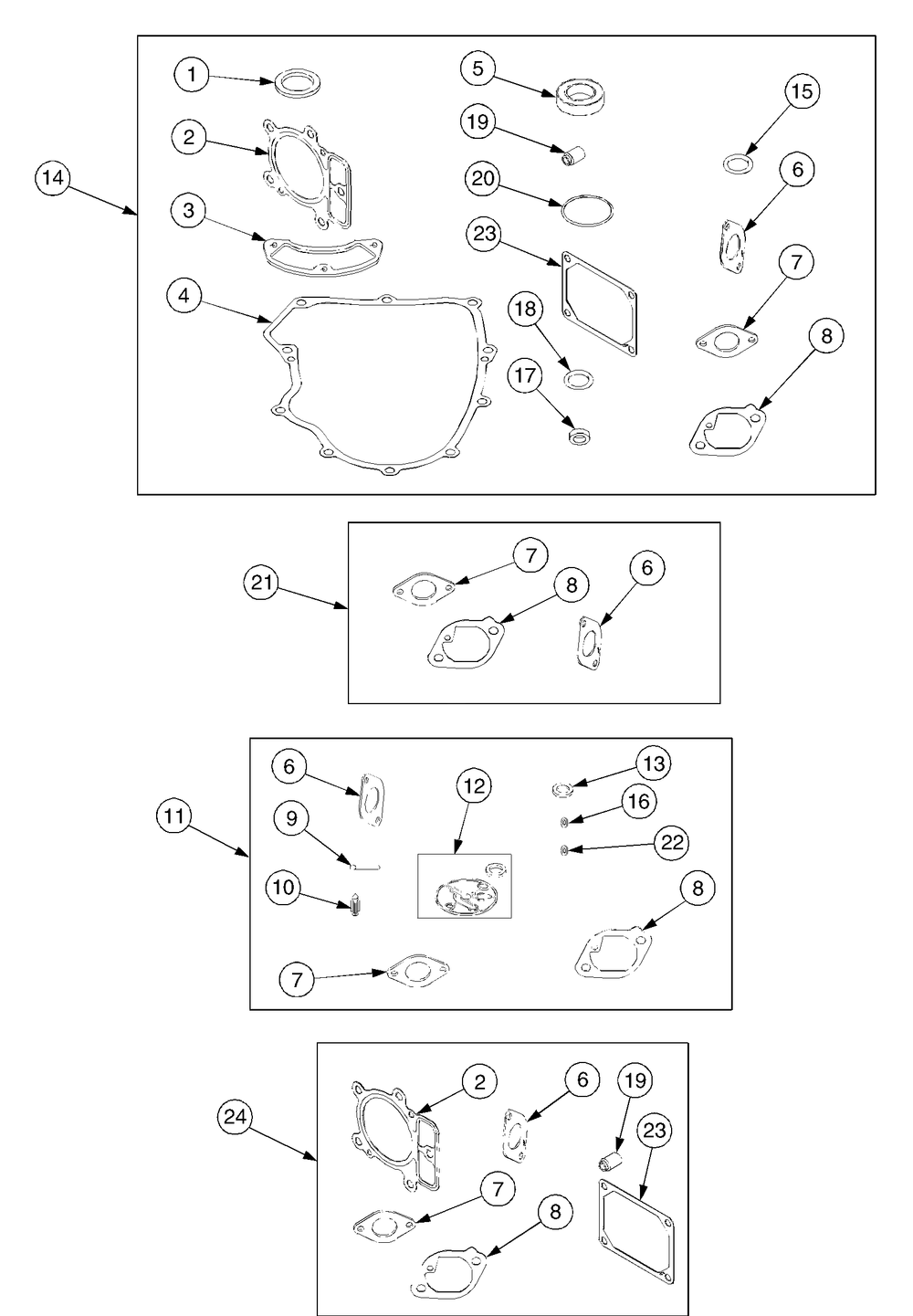 Service Kits Diagram and Parts List for RZT50 17BA5A7P709-17BA5A7P710-17BA5A7P712 Cub Cadet Lawn Tractor